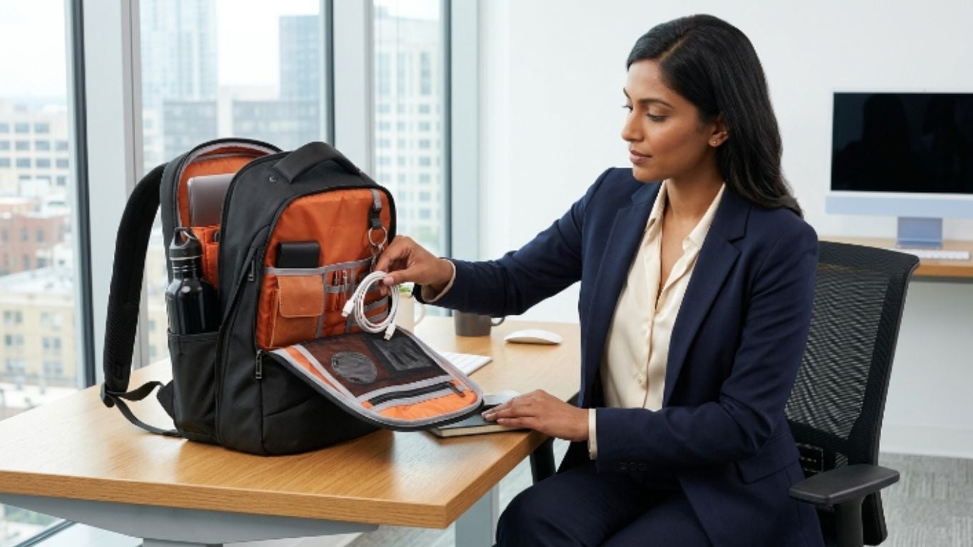 How to Organize Tech Essentials Inside a Work Backpack