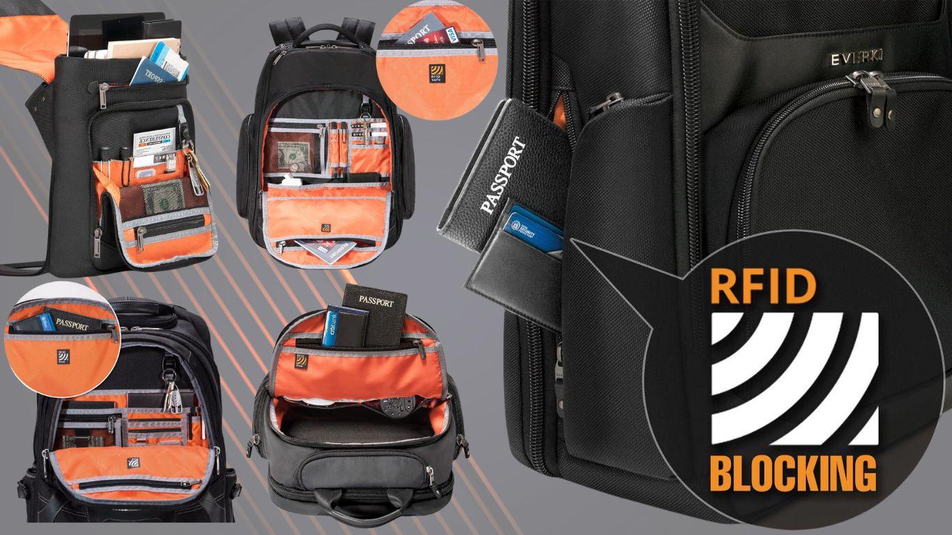 Rfid pocket in backpack deals