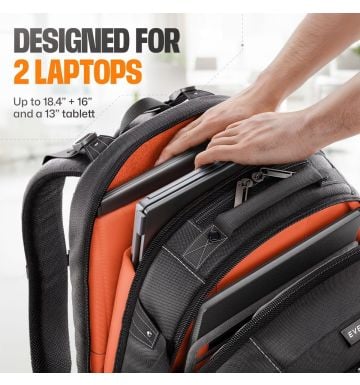 Business 120 PRO holding two laptops and a tablet in separate pockets