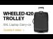 EVERKI Trolley per Laptop Wheeled 420, da 15 pollici a 18,4 pollici (EKB420)