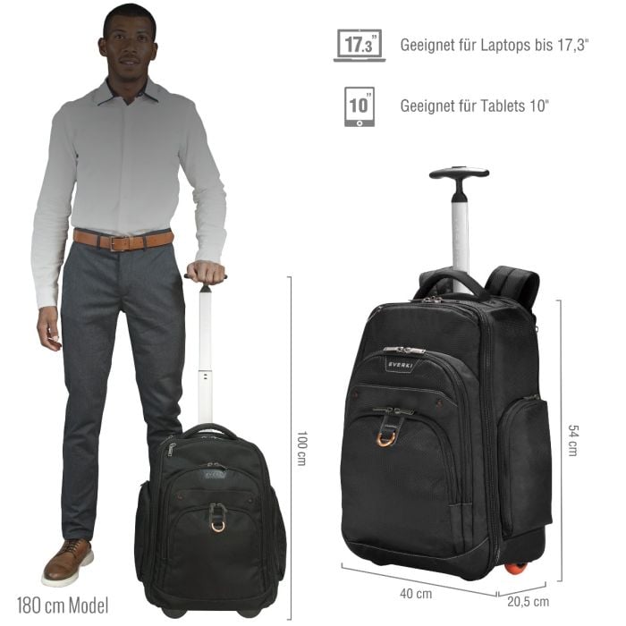 Atlas Rucksack auf Rollen