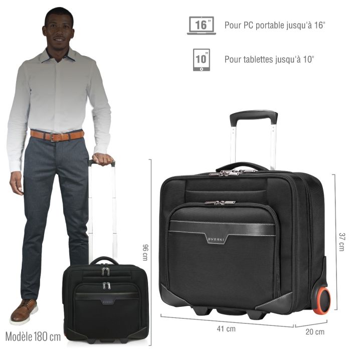 Porte Documents Sacoche Ordinateur Roulette Sac à Roulette Journey