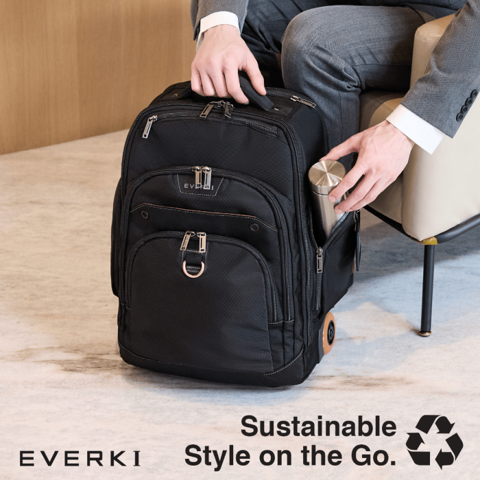 EVERKI Wheeled Laptop Backpack, 13-Inch to 17.3-Inch Adaptable Compartment Black EVERKI Wheeled Laptop Backpack, 13-Inch to 17.3-Inch Adaptable Compartment Black