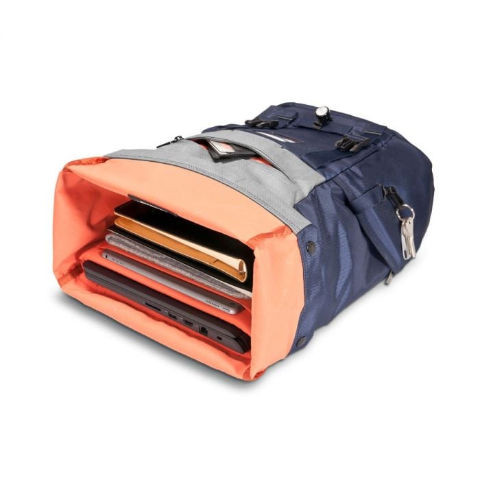 EVERKI ContemPRO Roll Top 15 Inch Navy Laptop Backpack