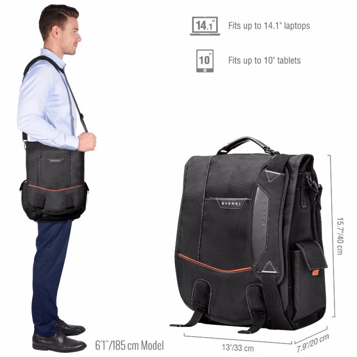 EVERKI Urbanite Travel Friendly 14 Inch Laptop Messenger
