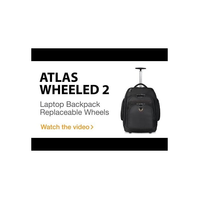 Wheeled Laptop Backpack, 13-Inch to 17.3-Inch Adaptable Compartment | EVERKI