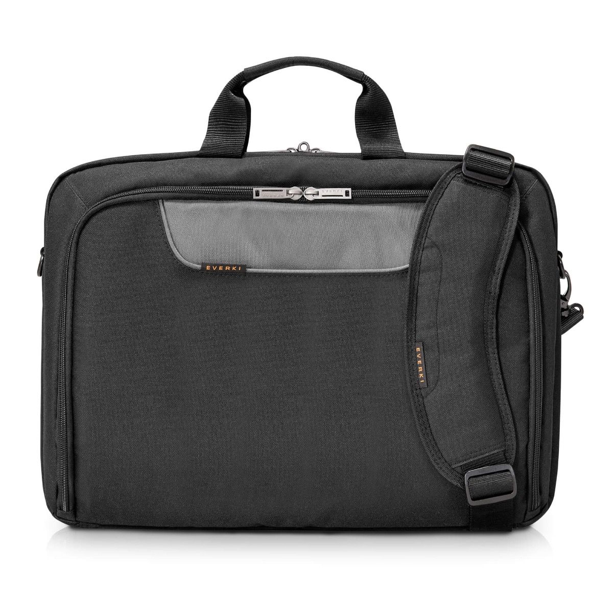 Slim Leather Laptop Bag for Men with Shoulder Strap and 14 Inch Laptop  Compartment