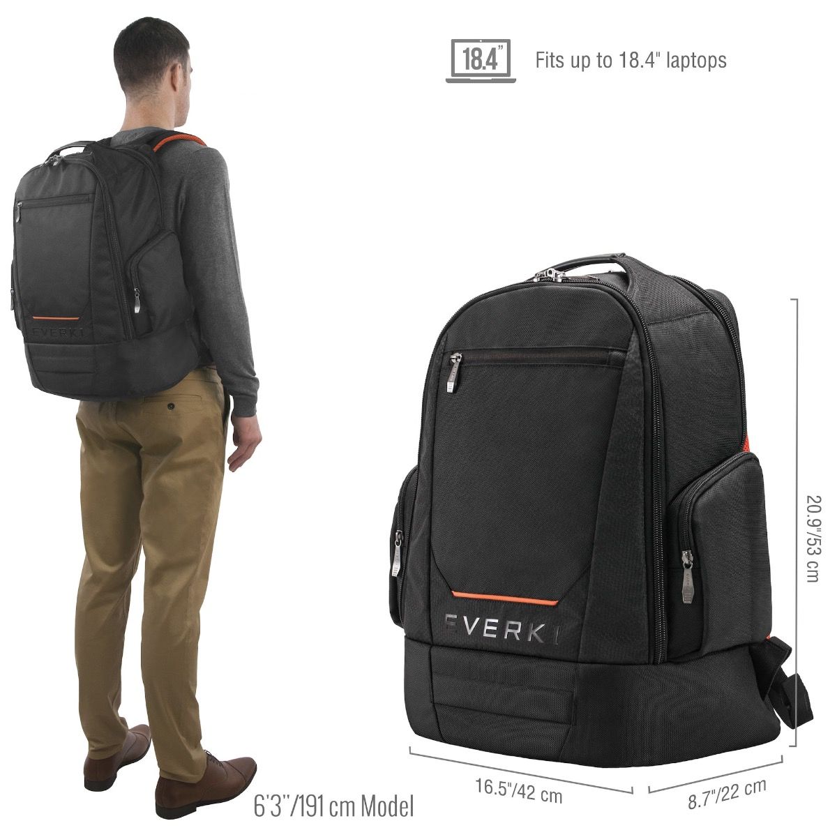 EVERKI ContemPRO 117 18.4Inch Laptop Backpack EVERKI