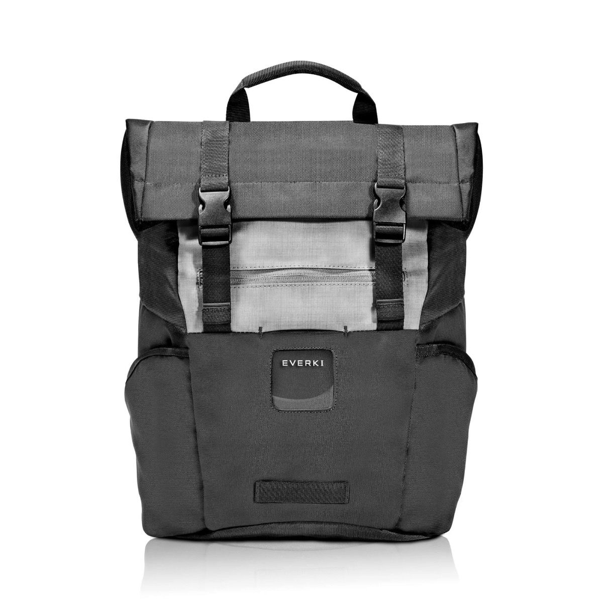 EVERKI ContemPRO Roll Top 15 Inch Black Laptop Backpack