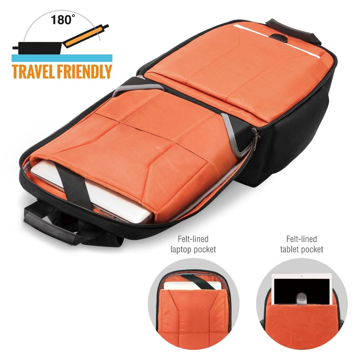 Versa 2 Premium Travel Friendly Laptop Backpack, up to 14.1Inch/MacBook Pro 15 EVERKI