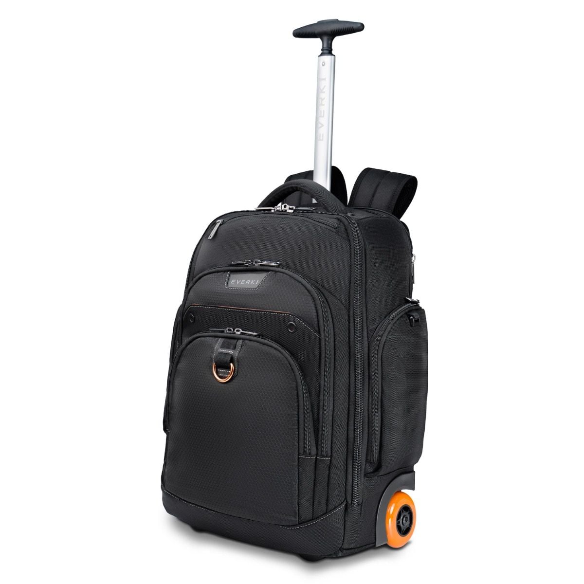 Wheeled Laptop Backpack Grey, 13-Inch to 17.3-Inch Adaptable Compartment |  EVERKI