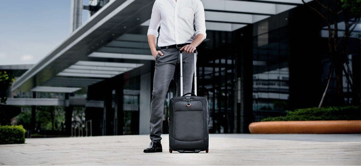 EVERKI wheeled laptop bag at an airport
