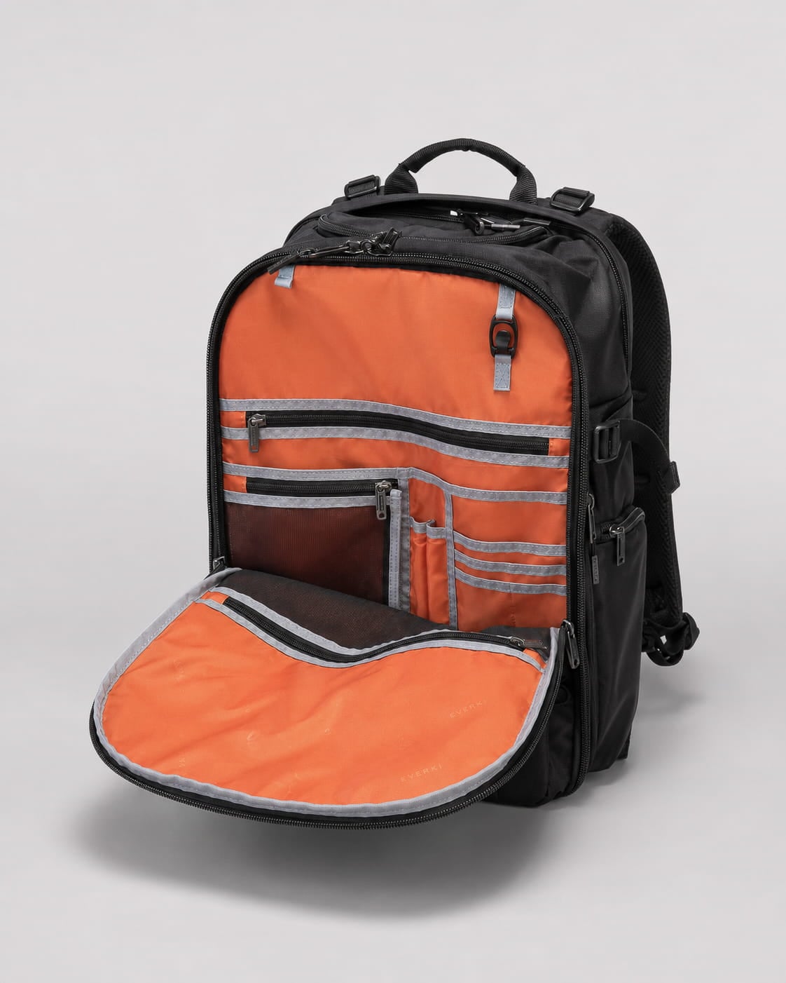 EVERKI ONE front organizer compartment with tech accessories