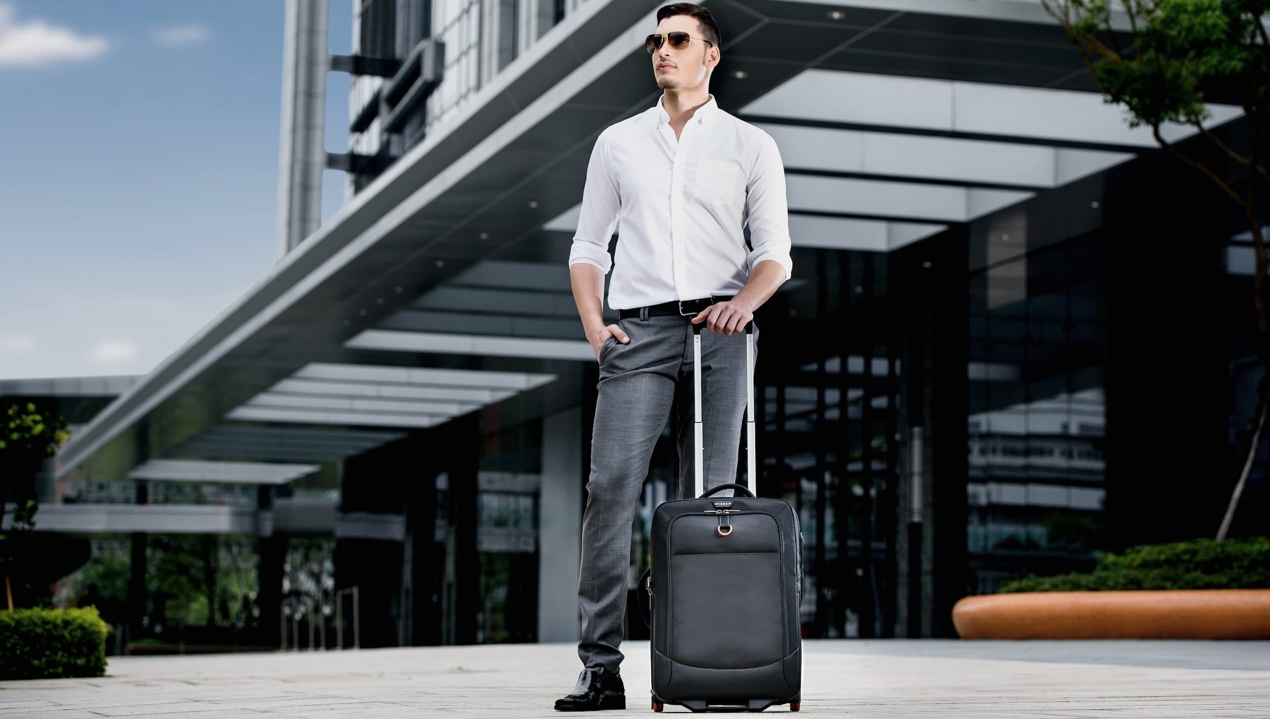 Wheeled 420 Trolley shown in a travel setting