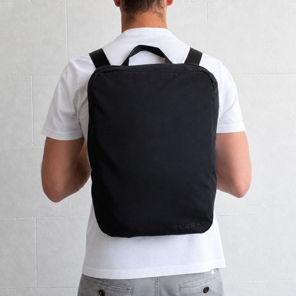 The L-Cube worn as a daypack