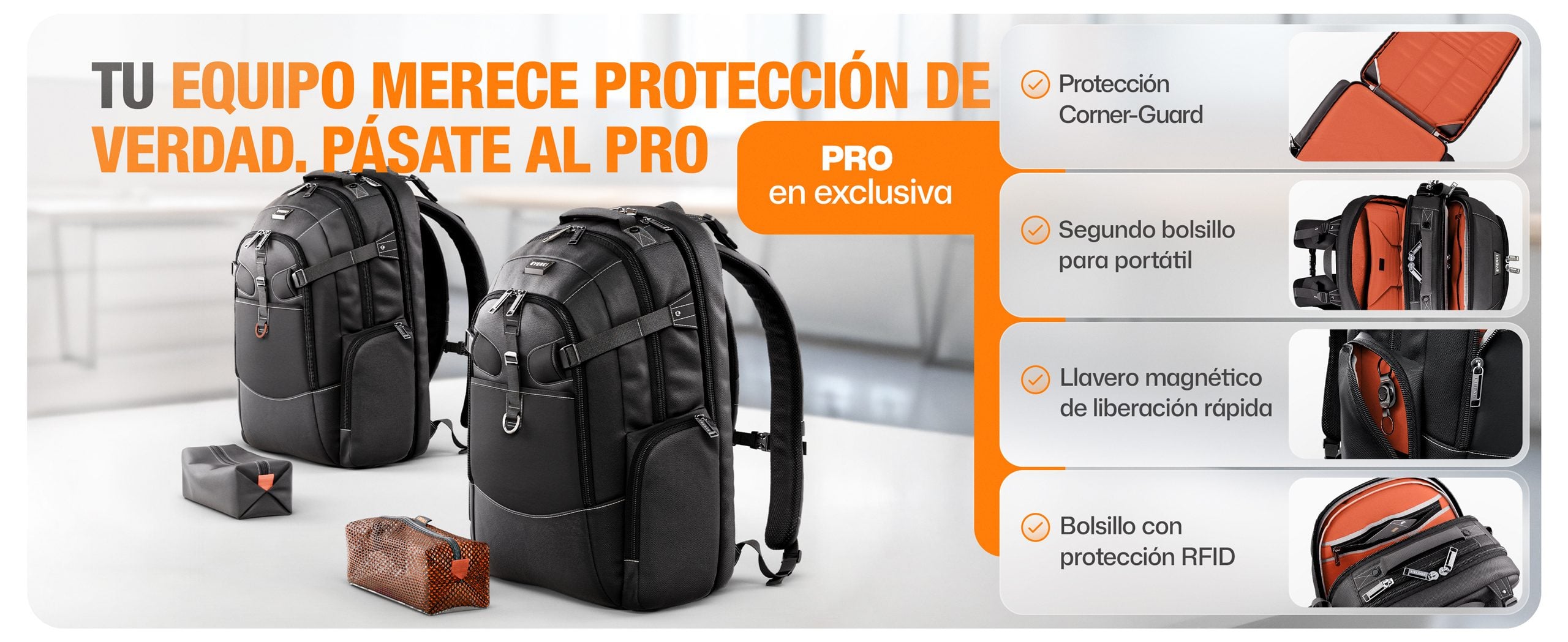 EVERKI Business 120 PRO 2 laptop backpack features