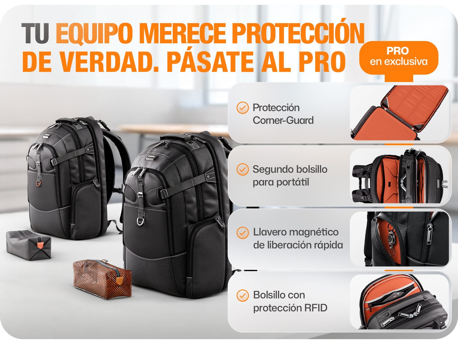 EVERKI Business 120 PRO 2 laptop backpack features