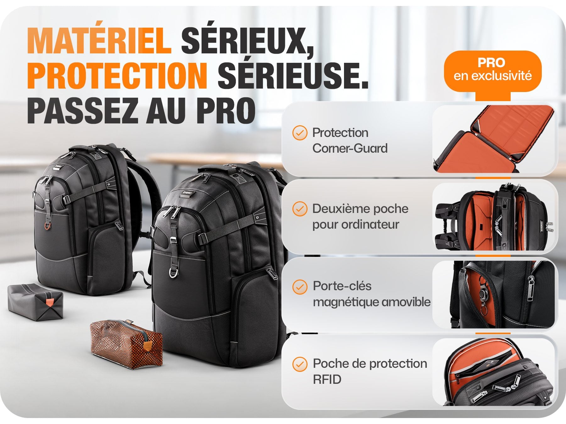 EVERKI Business 120 PRO 2 laptop backpack features