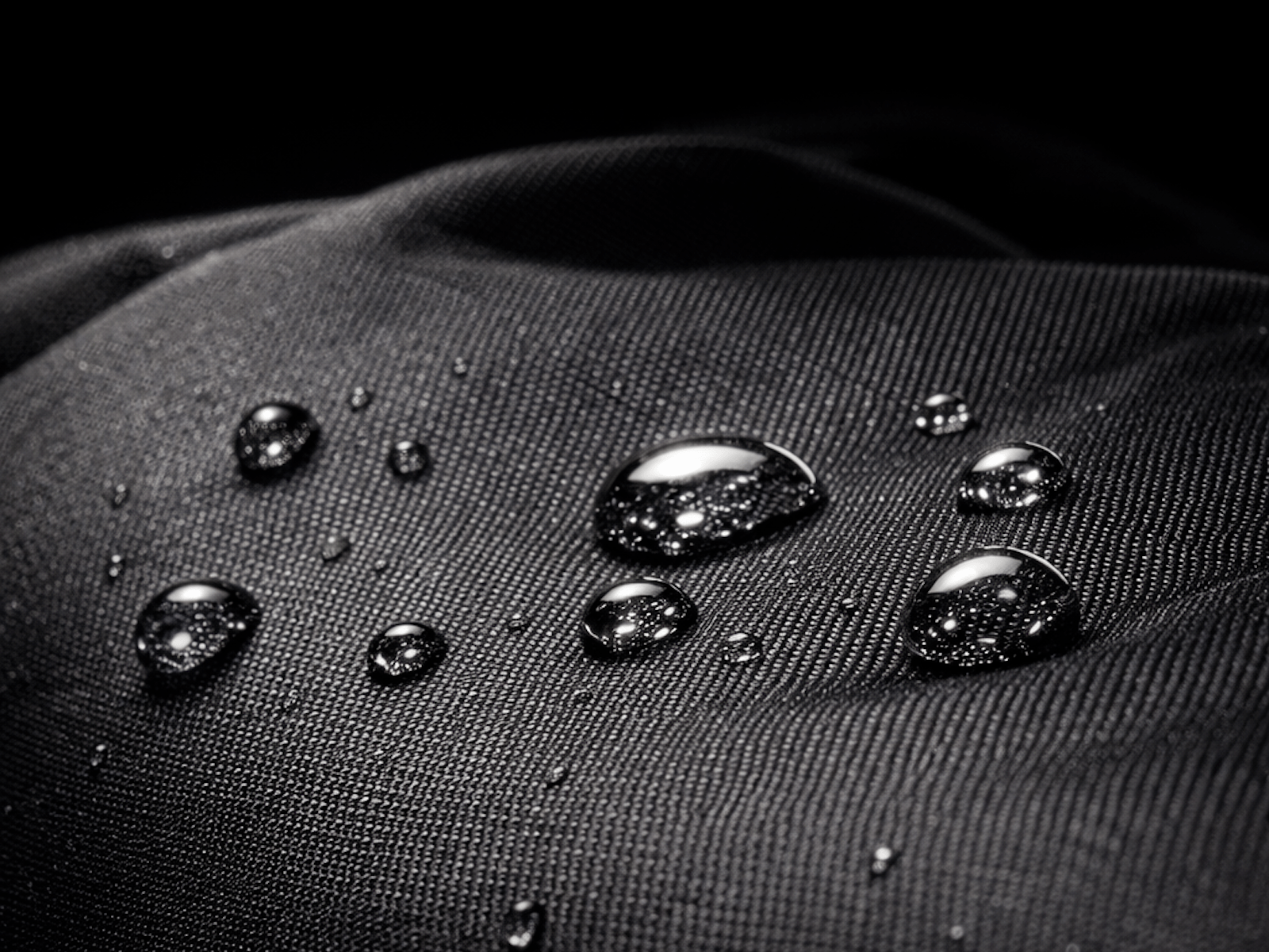 Macro photo of Onyx ballistic nylon exterior texture